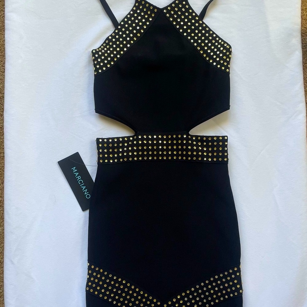 🔥 NEW ABRIL BANDAGE DRESS By MARCIANO (XXS) 📣Open to offer📣 - Picture 3 of 12